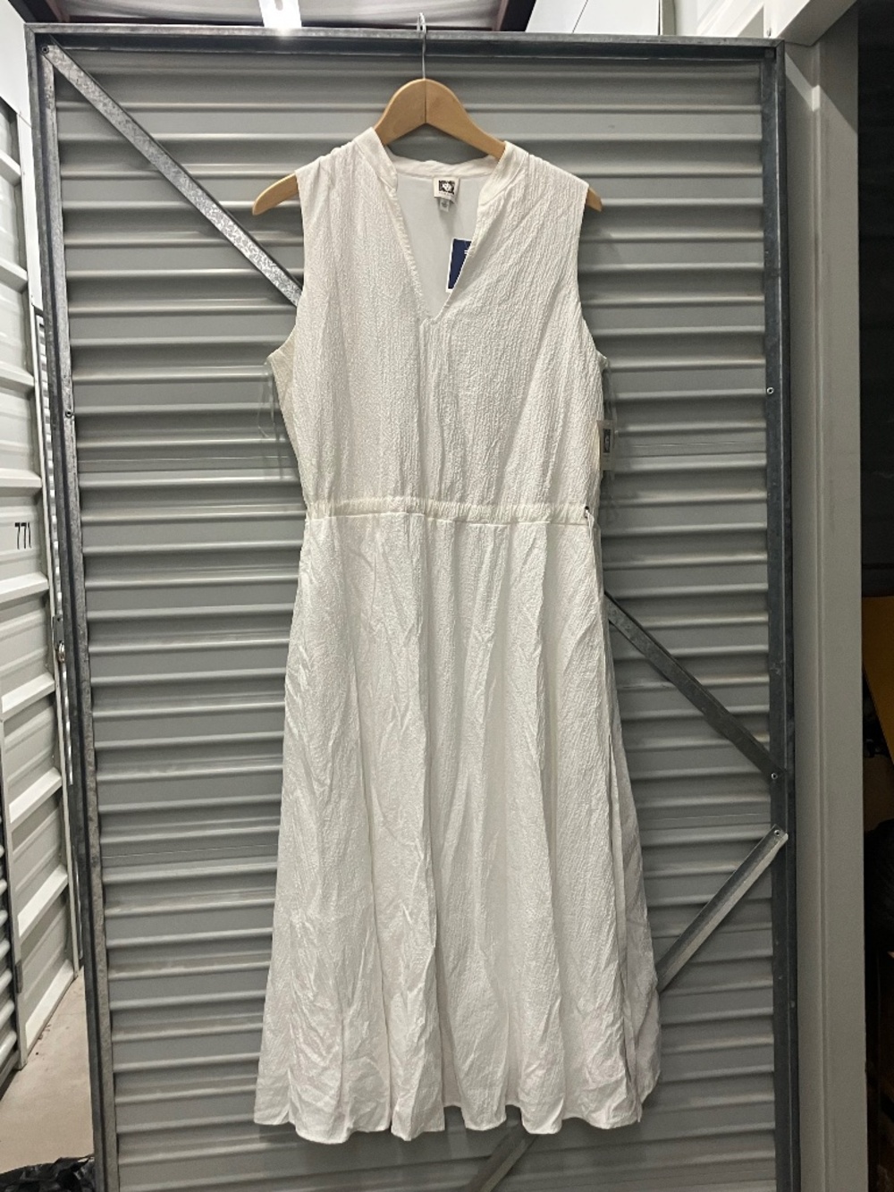 White Sleeveless Anne Klein Dress